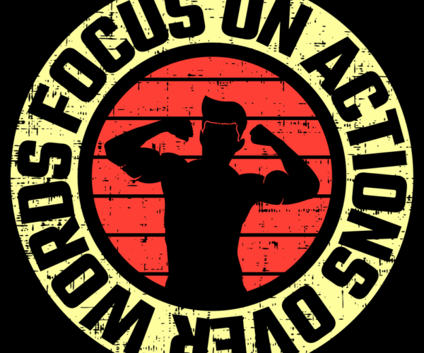 Action Hero - Motivational Emblem