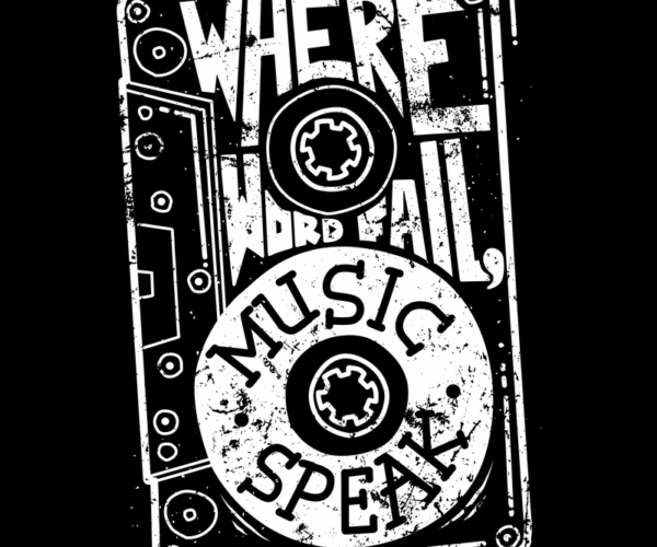 Music Speaks - Cassette Tape Art
