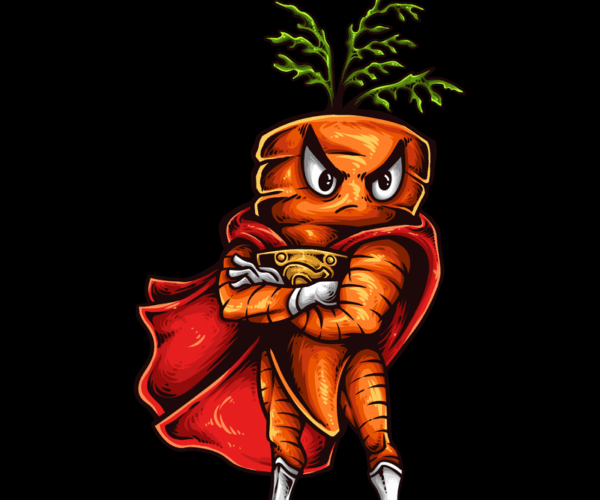 Carrot Crusader - Vegetable Superhero