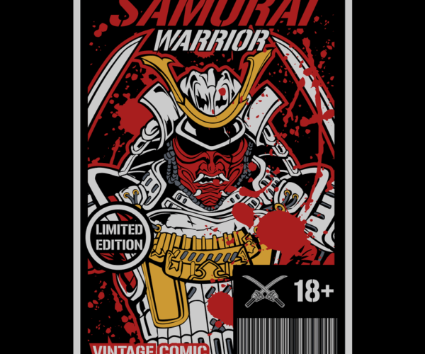 Samurai Warrior - Vintage Comic Edition