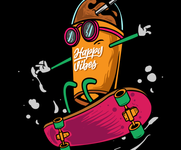 Skateboard Frappe - Happy Vibes Edition