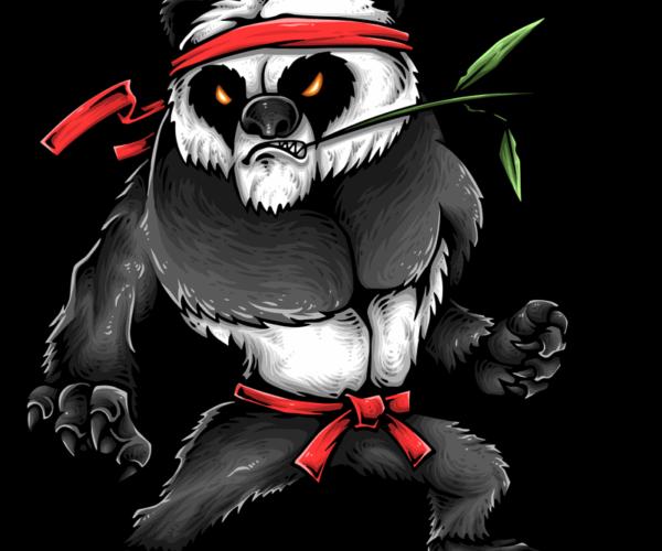 Panda Warrior - Angry Martial Artist