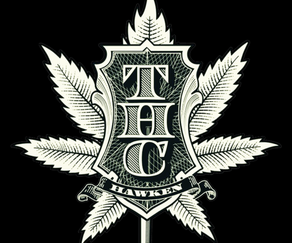 THC Shield Emblem - Cannabis Art