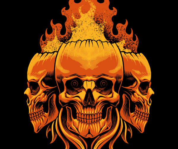 Infernal Guardians - Three Skulls of Fire