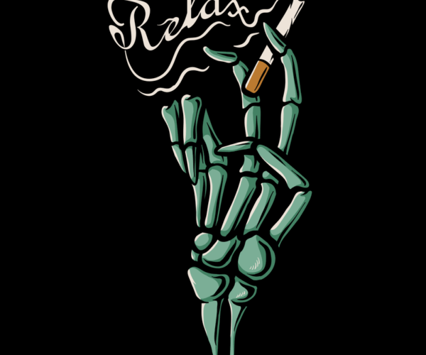 Skeletal Hand - Relaxing Smoke