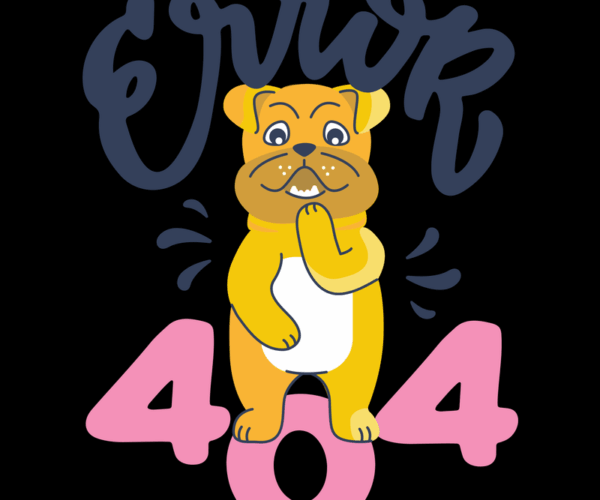 Error 404 - Funny Dog Page Not Found