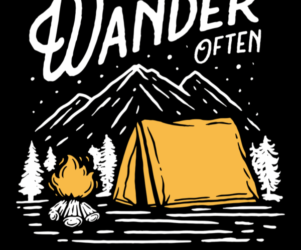 Camping Scene - Wanderlust Vibes