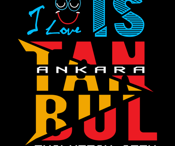 I Love Istanbul - Modern Typography