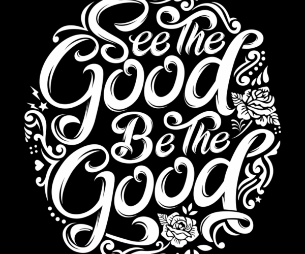 See The Good, Be The Good - Inspirational Typography