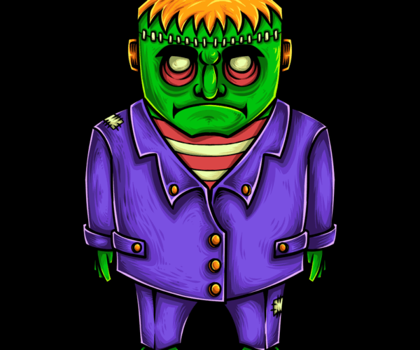 Frankenstein's Monster - Spooky Cartoon Character