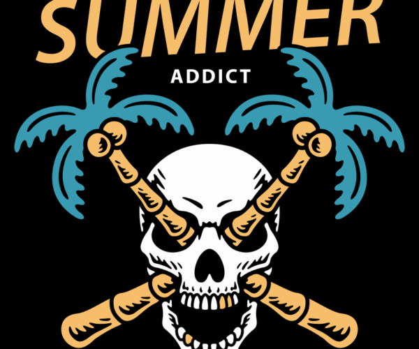 Summer Skull - Tropical Grim Reaper