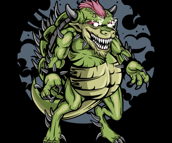 Spiked Bowser - Punk Rock Edition