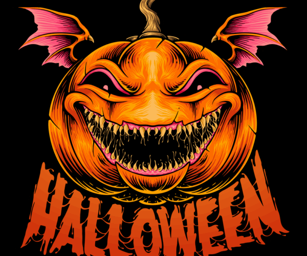 Halloween Pumpkin - Eerie Vector Design