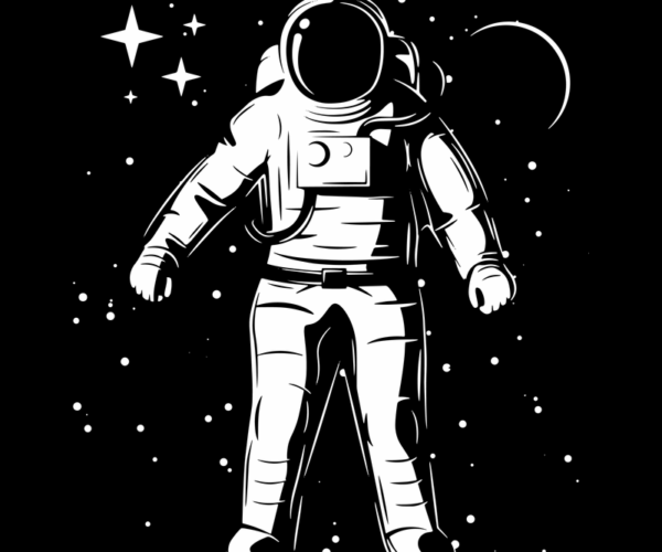 Lone Astronaut - Cosmic Wanderer