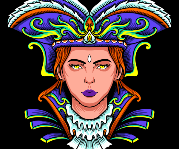 Sorceress Portrait - Exotic Noble Look