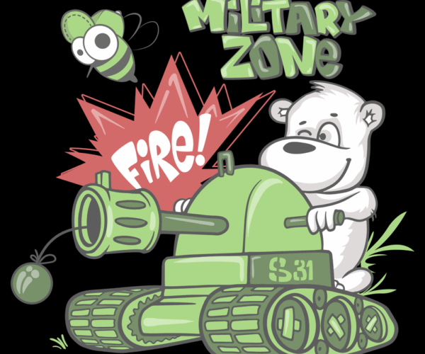 Tank Bear - Military Whimsy