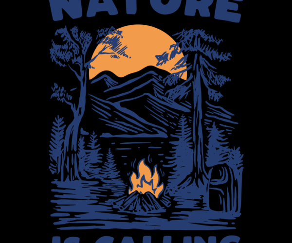 Campfire Calling - Nature Scene