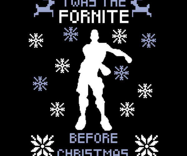 Twas the Fornite - Christmas Pixel Art