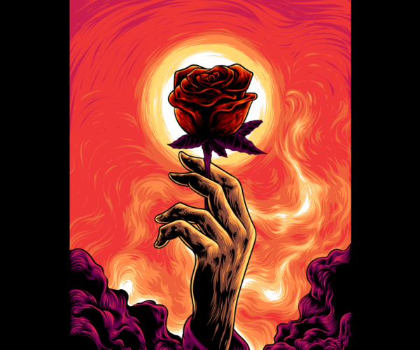 Hand Offering - Blooming Rose