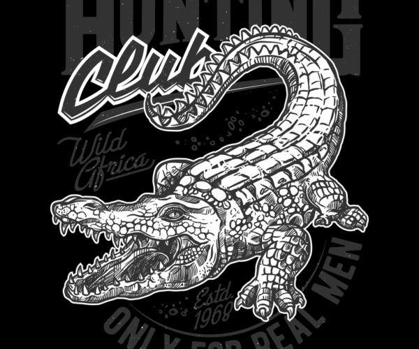 Hunting Club - Wild Crocodile Graphic