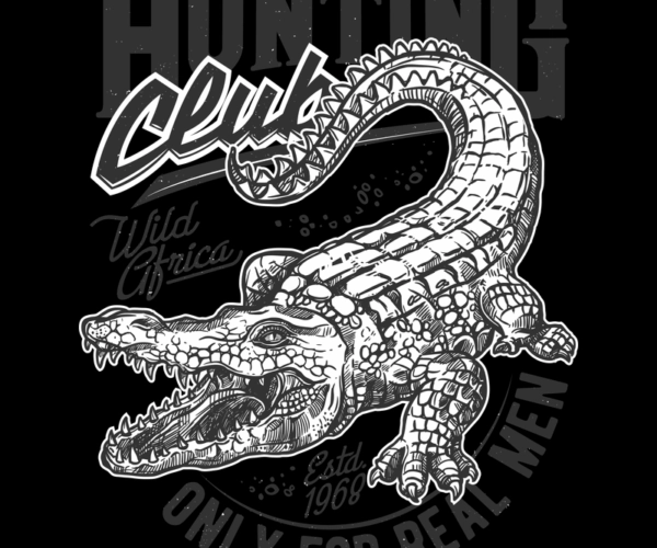 Hunting Club - Wild Crocodile Graphic