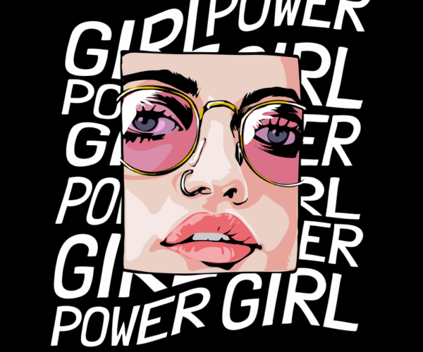 Girl Power - Vector Portrait