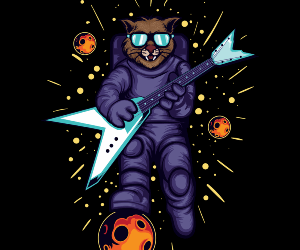 Space Cat - Rock 'n' Roll Astronaut