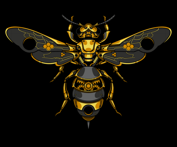 Steampunk Bee - Mechanical Buzz