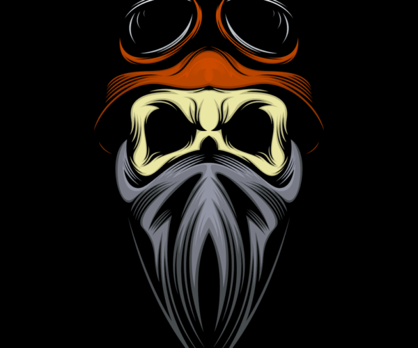 Biker Skull - Steampunk Outlaw