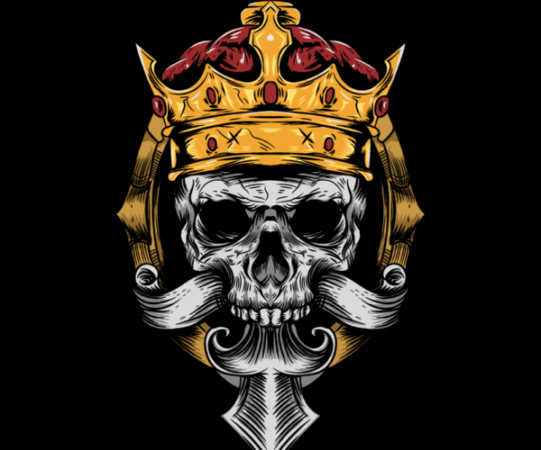 Royal Skull - Majestic Mustache