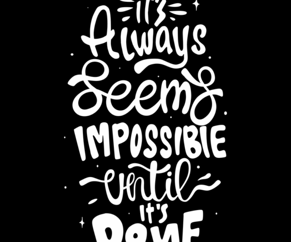 Typography Art - Motivational Quote