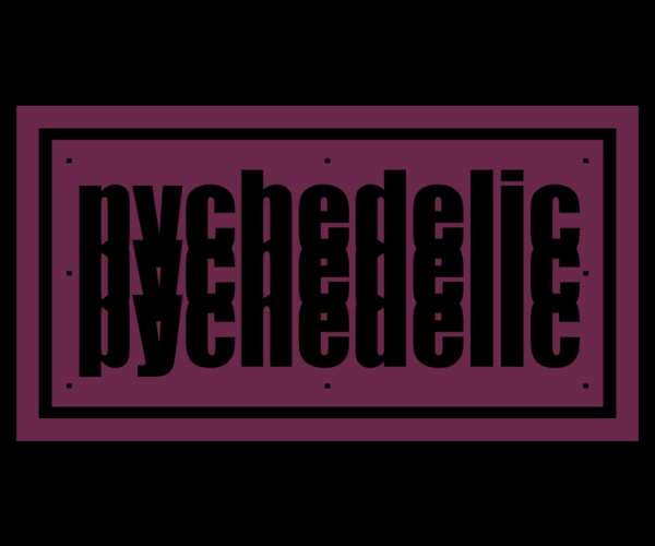 Psychedelic Text - Distorted Reflection