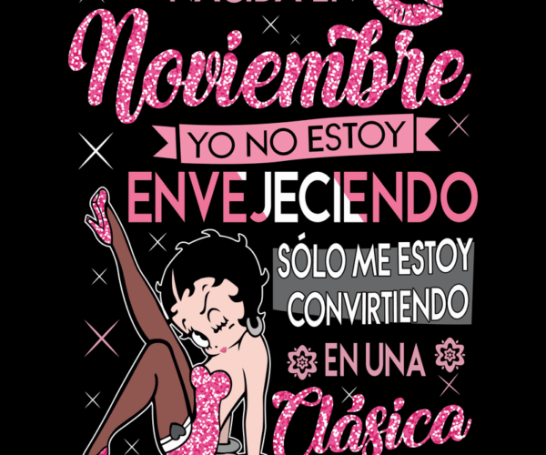 November Birthday Betty Boop - Charming Retro Design