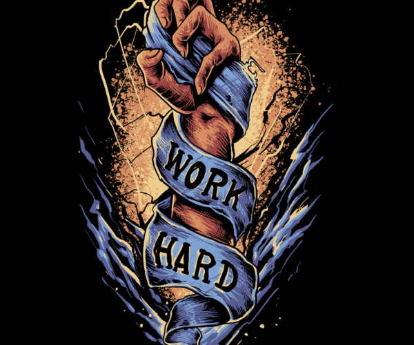 Empowered Fist - Hard Work Ribbon