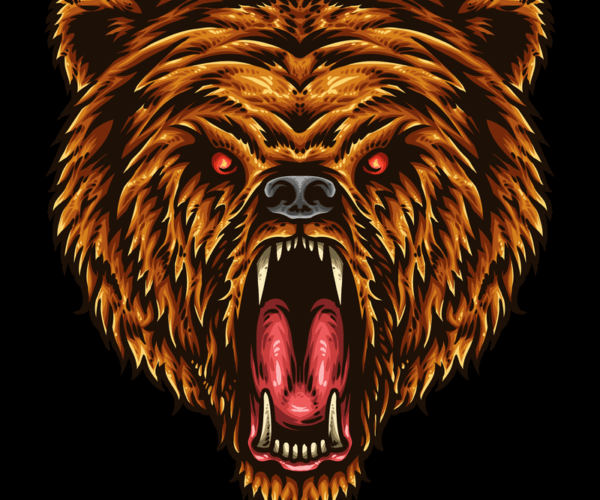 Roaring Grizzly - Wild Anger Illustrated