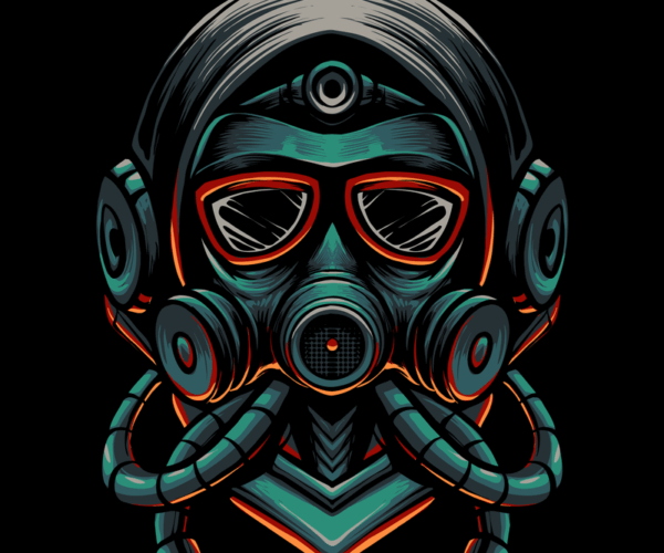 Cyberpunk Gas Mask - Augmented Reality