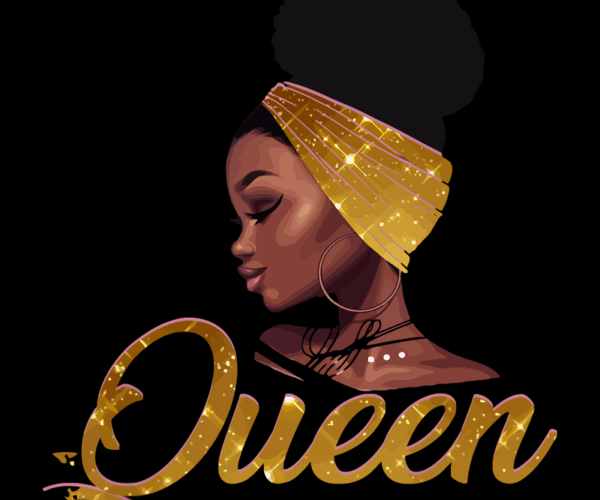 Melanin Queen - Golden Elegance