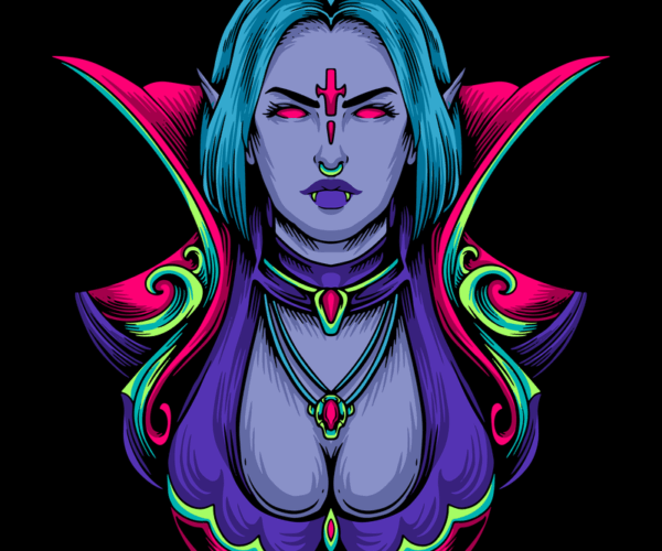 Vampire Queen - Neon Gothic