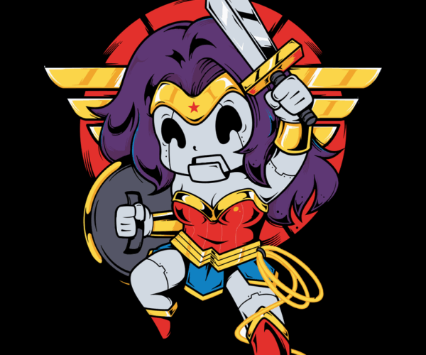 Robot Wonder Woman - Chibi Superhero