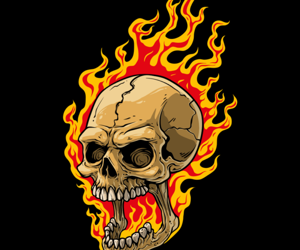 Flaming Skull - Infernal Fury