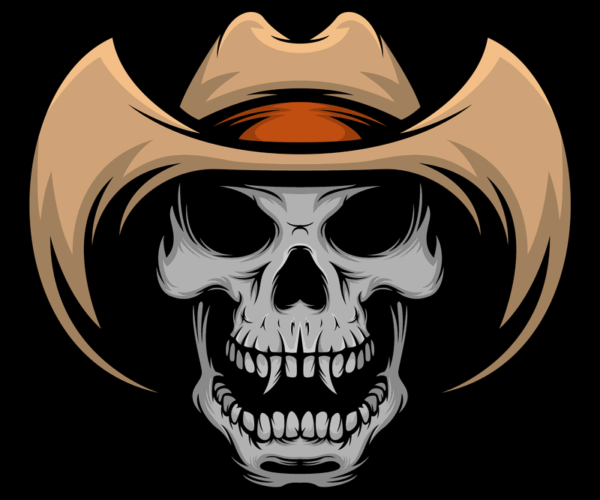 Cowboy Skull - Western Undead
