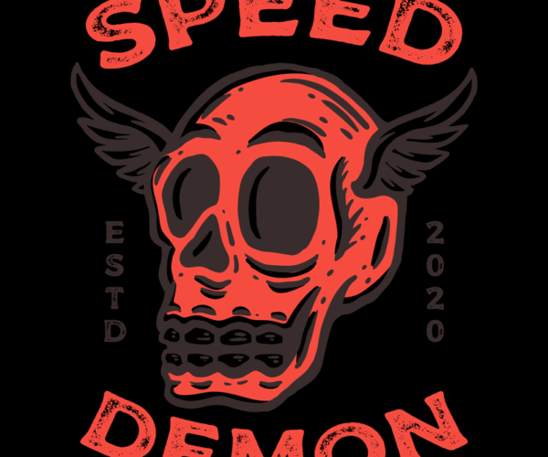 Speed Demon - Distressed Graphic