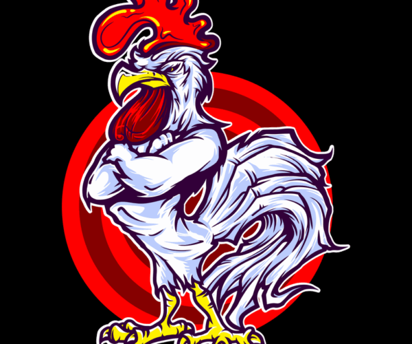 Angry Rooster - Cartoon Mascot