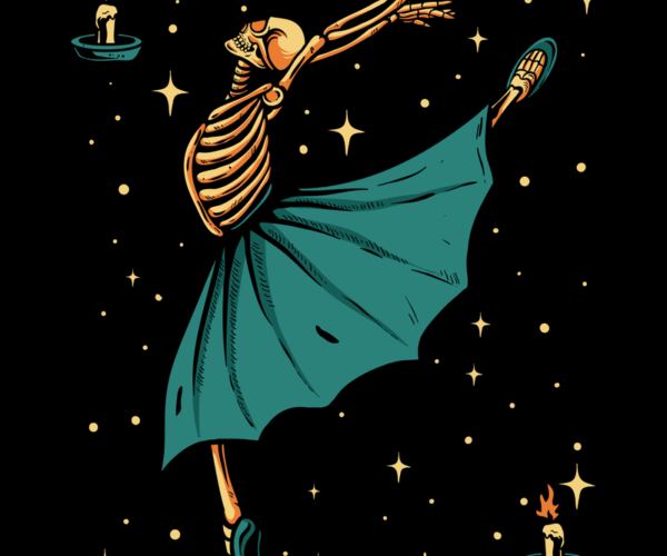 Dancing Skeleton - Ethereal Ballerina