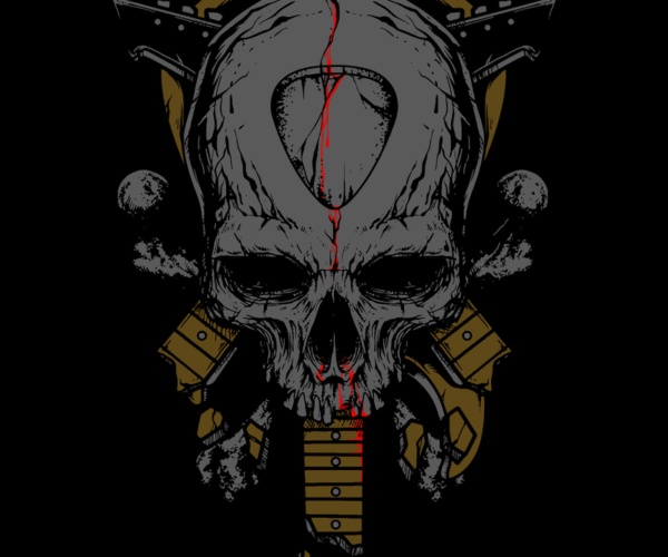 Skull Guitar - Heavy Metal Requiem