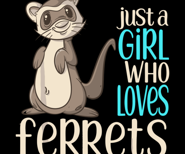 Ferret Lover - Cartoon Graphic