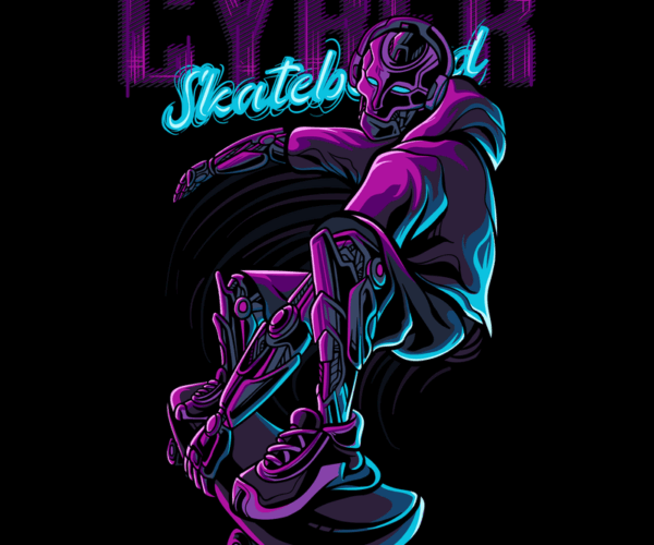 Cyber Skateboard - Robotic Shredder