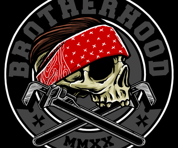 Brotherhood Skull - Wrench & Bandana Edition