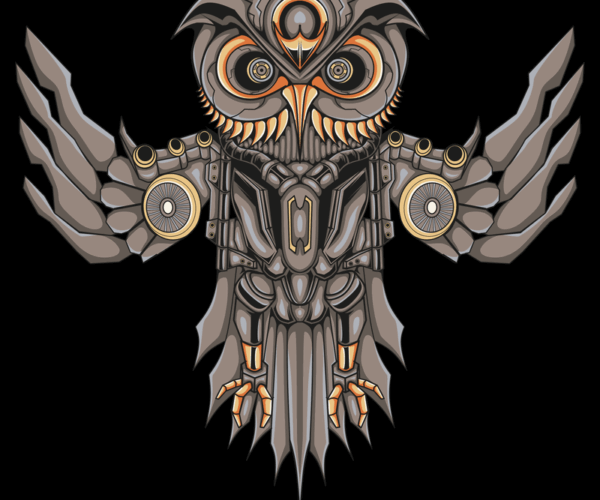 Steampunk Owl - Mechanical Guardian