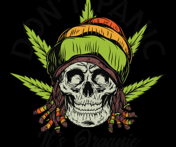 Rasta Skull - Organic Rebellion